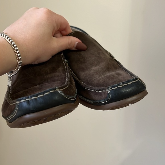 Mephisto Baduard Slip-On Loafer Dark Brown Nubuck/Black Calf Leather - Picture 8 of 11